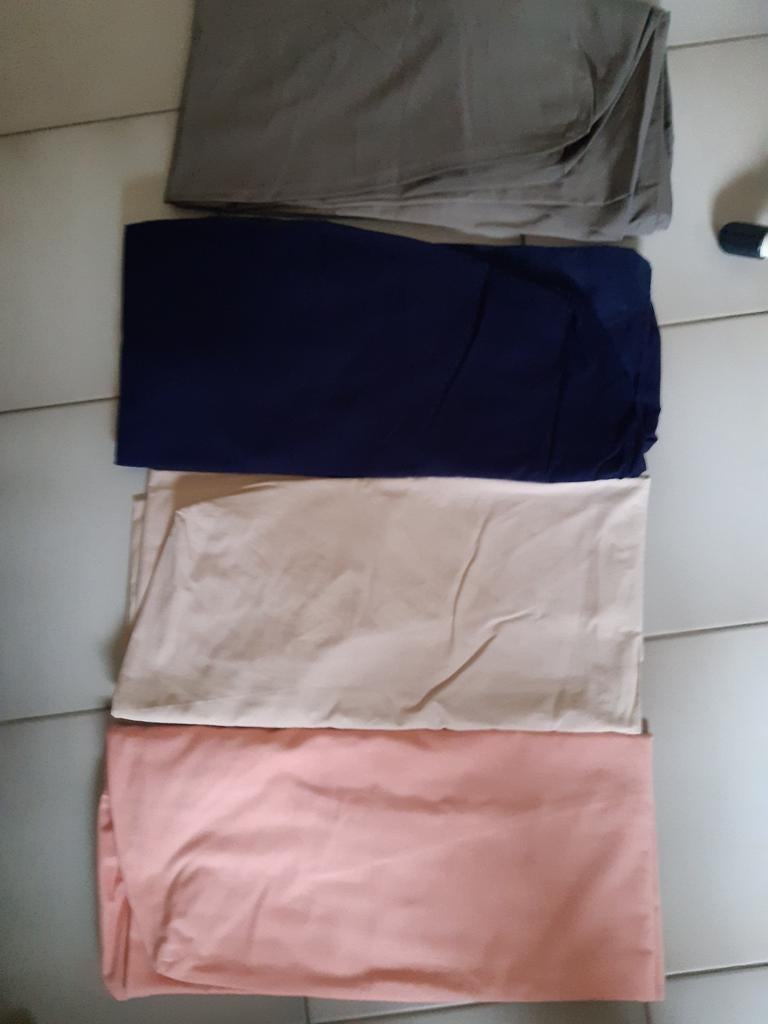 4  eenpersoons hoeslaken, Ophalen of Verzenden, Gebruikt, Eenpersoons, Hoeslaken of Sloop