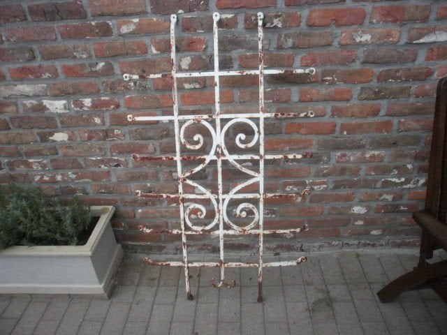 Antieke smeedijzeren hek voor raam, Enlèvement, Utilisé, Fer, Clôture ornementale