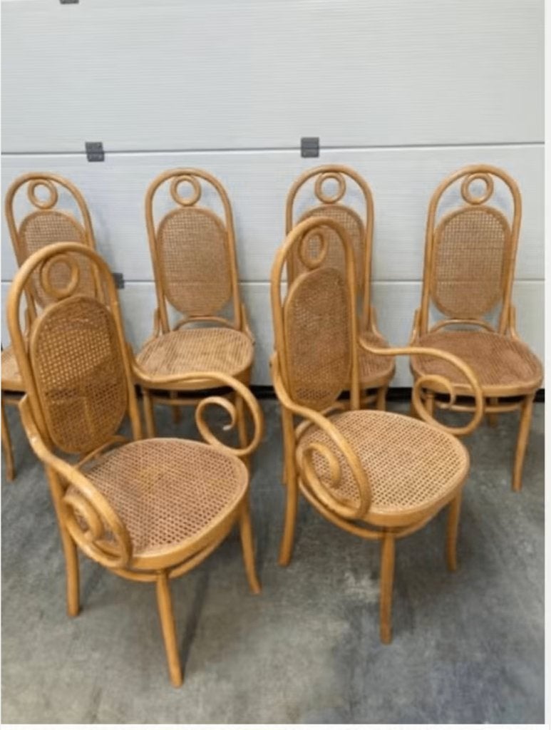 6 thonet stoelen, Ophalen, Gebruikt