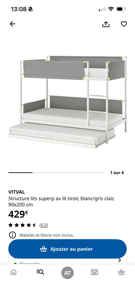 Lits superposés comme neuf, Ophalen, Zo goed als nieuw, Stapelbed