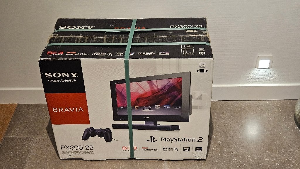 Sony Bravia KDL-22PX300 PS2 TV Hybride - Sealed / Nieuw, Games en Spelcomputers, Ophalen, Nieuw, Zwart, Met 1 controller