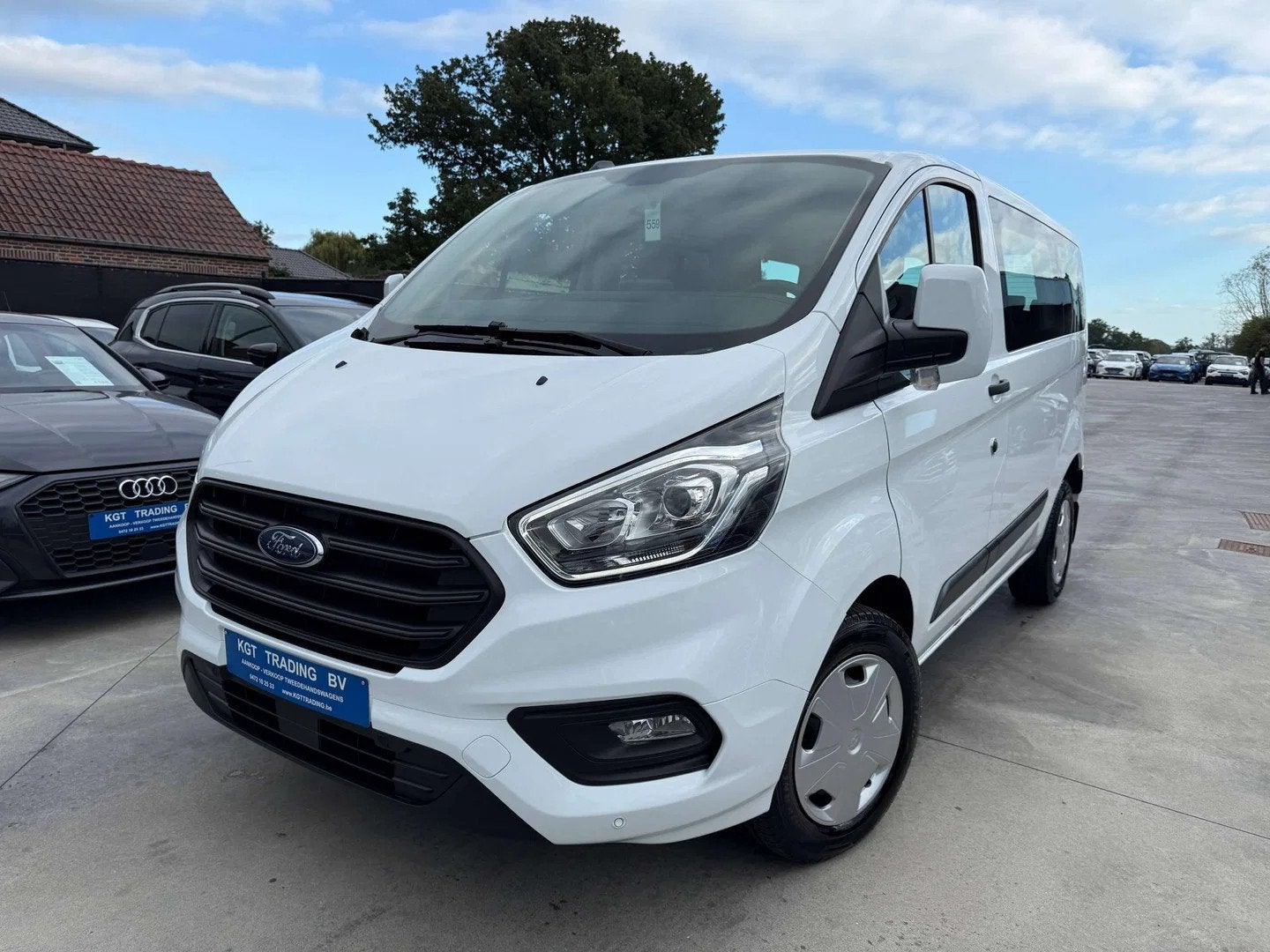 Ford Transit Custom 2.0 TDCI 9 ZETELS NAVIGATIE CARPLAY LED, Wit, Overige carrosserie, Ford, 1997 cc