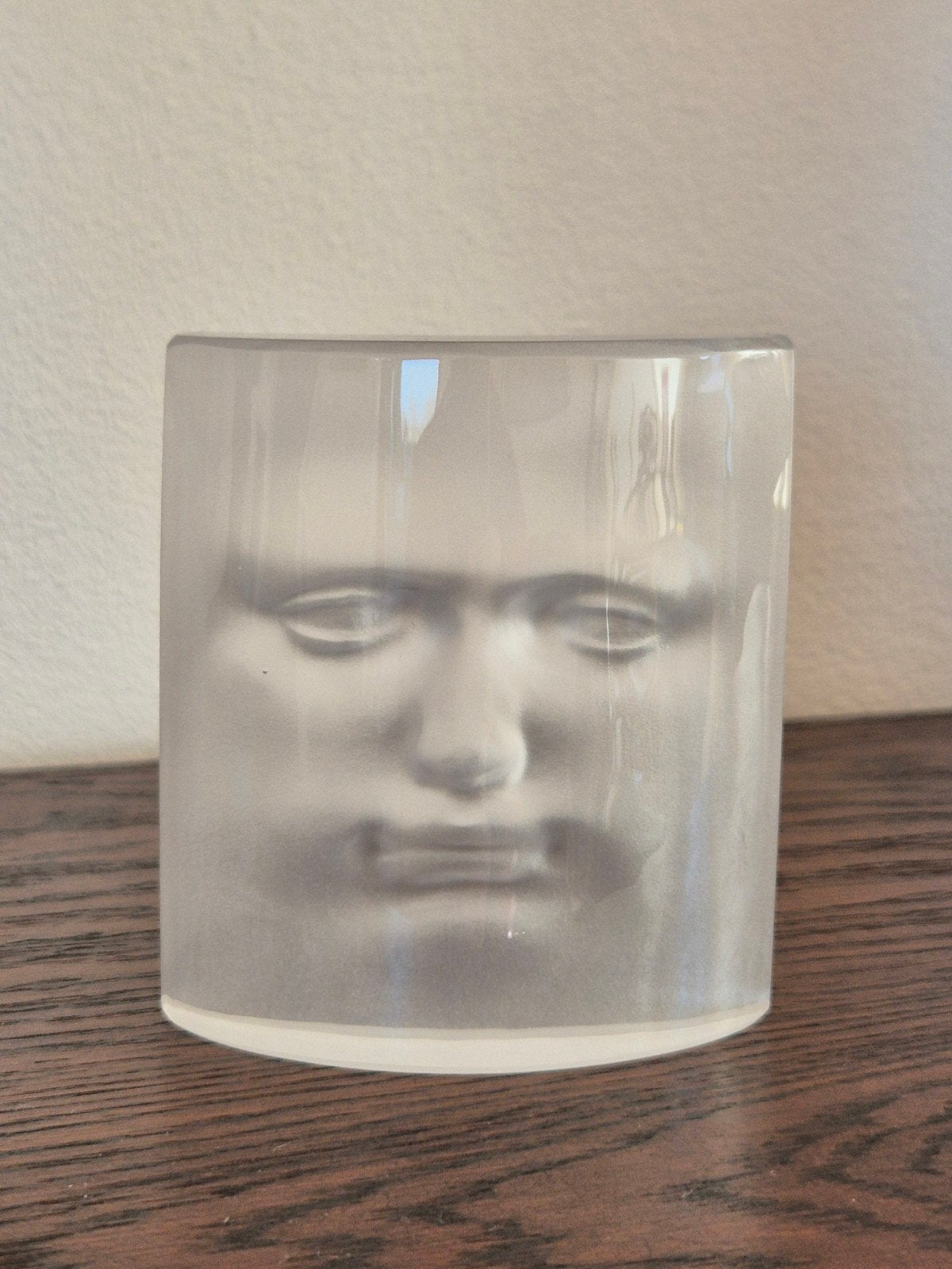"David" de Roy Azdak (1927-1987) en cristal Daum, Antiquités & Art, Enlèvement ou Envoi