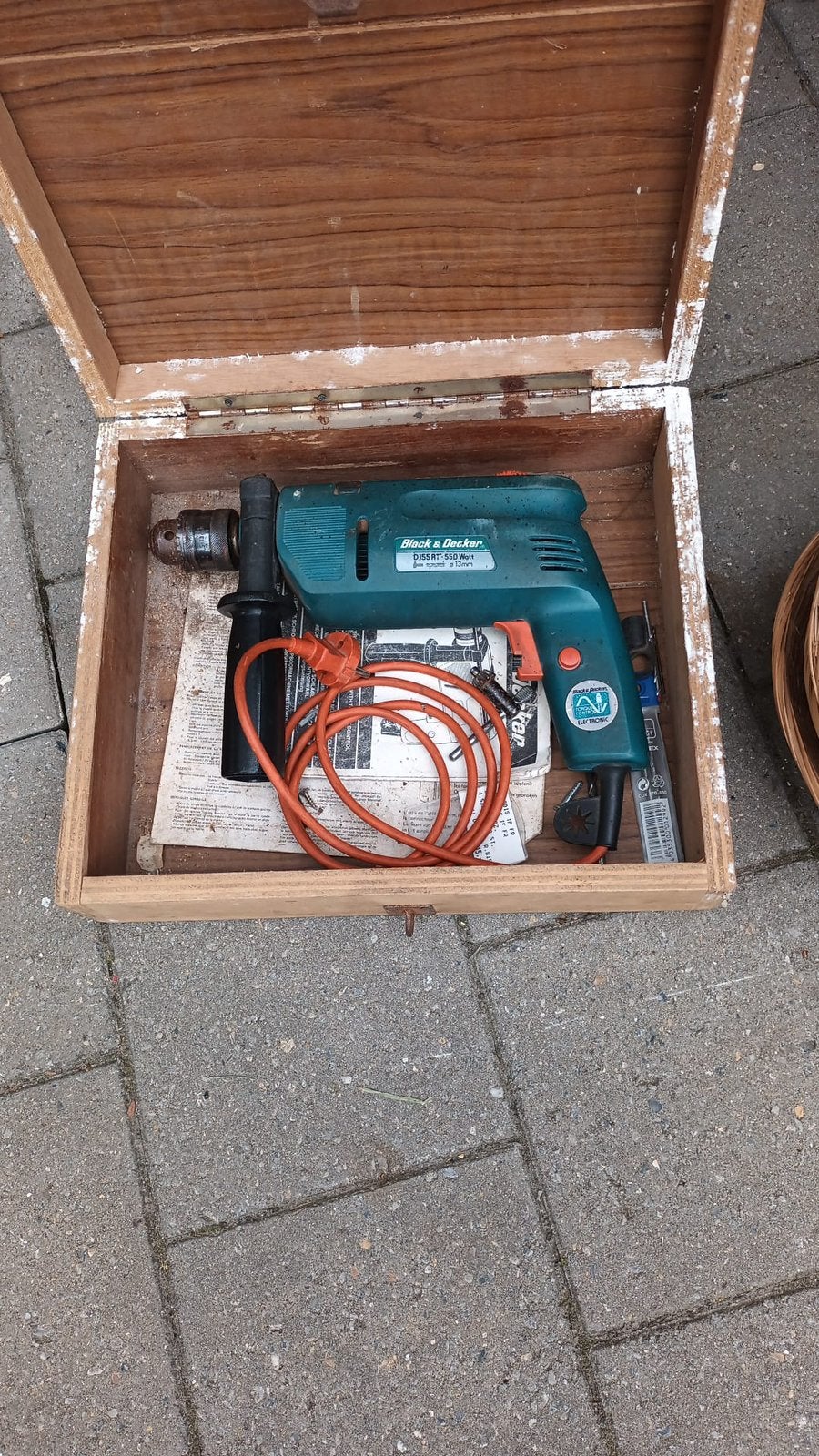 Boormachine black en decker, Ophalen, Gebruikt, 400 tot 600 watt, Boormachine