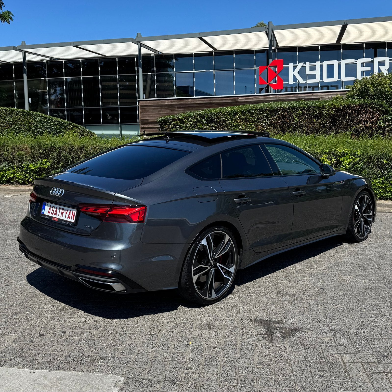 Audi A5 Sportback 45 TFSI Quattro S tronic S line, Automaat, Zwart, Alcantara, Zwart