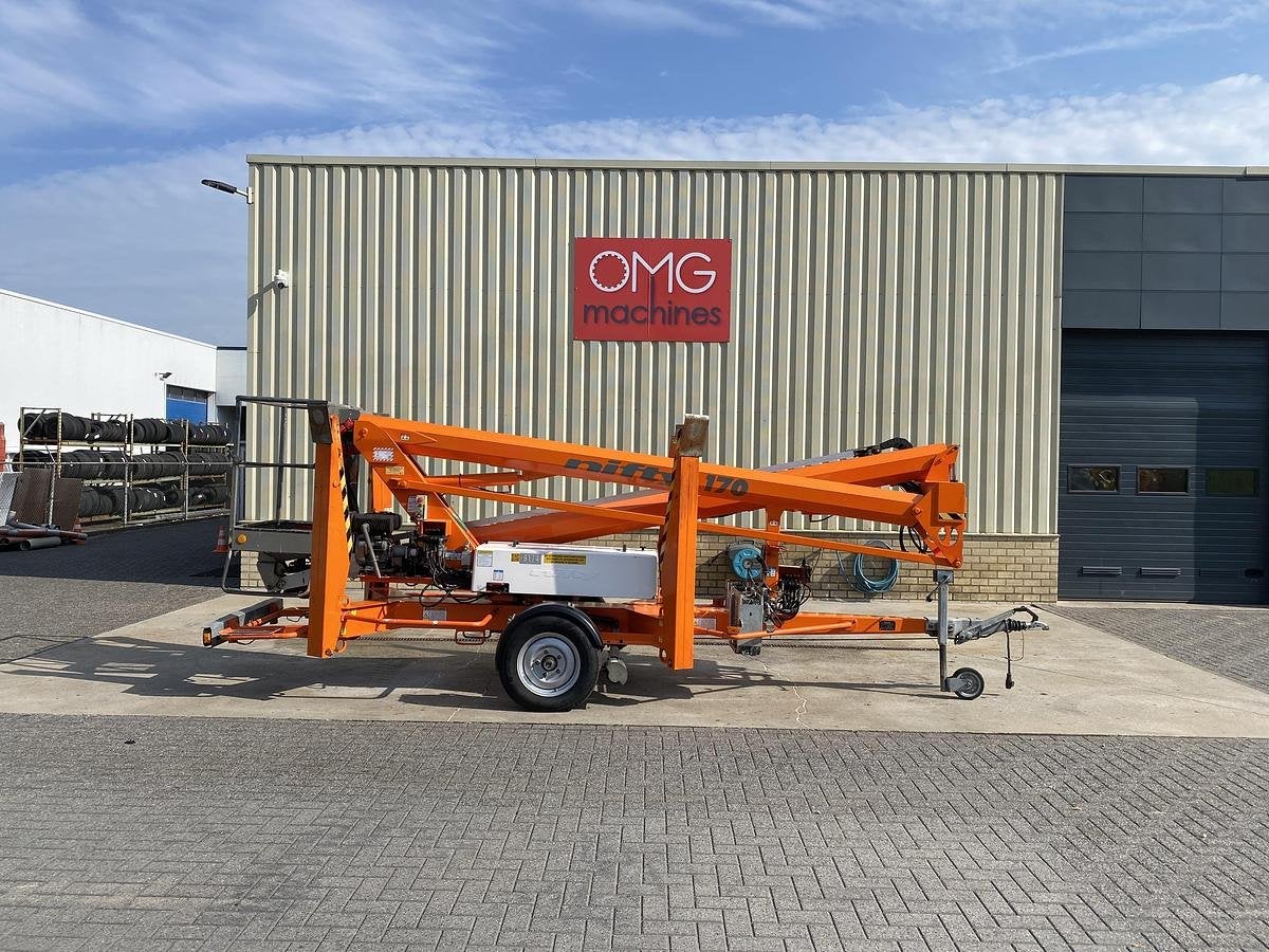 2016 Niftylift 170 HDET, Aanhanger hoogwerker, 17 meter, Zakelijke goederen, Machines en Bouw | Liften, Steigers en Ladders