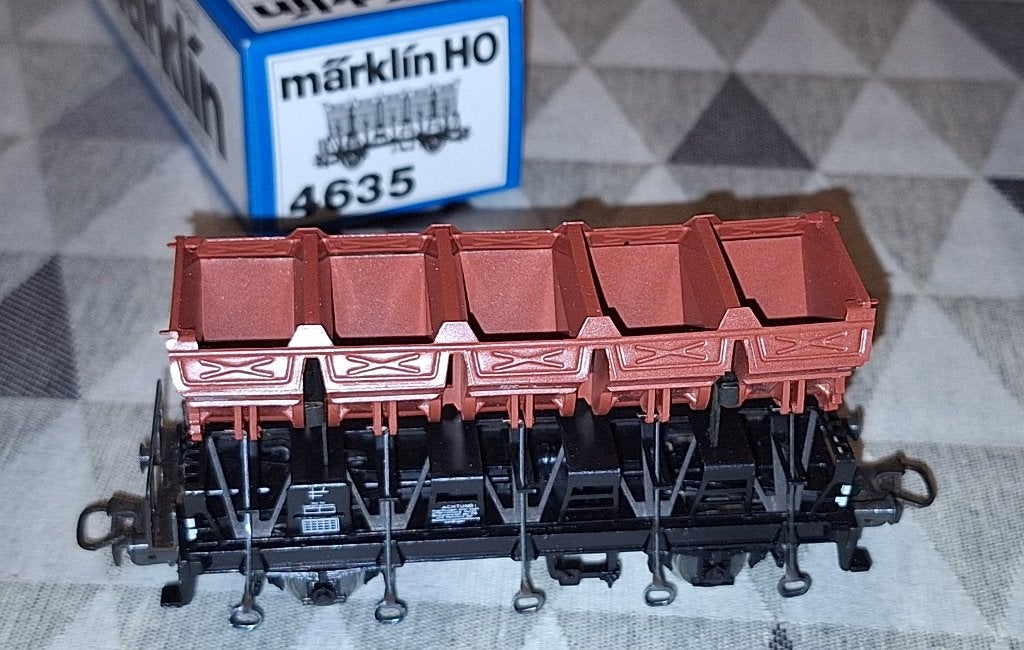 Märklin HO 4635 kiepwagon van de DB, Enlèvement ou Envoi, Comme neuf, Wagon, Märklin