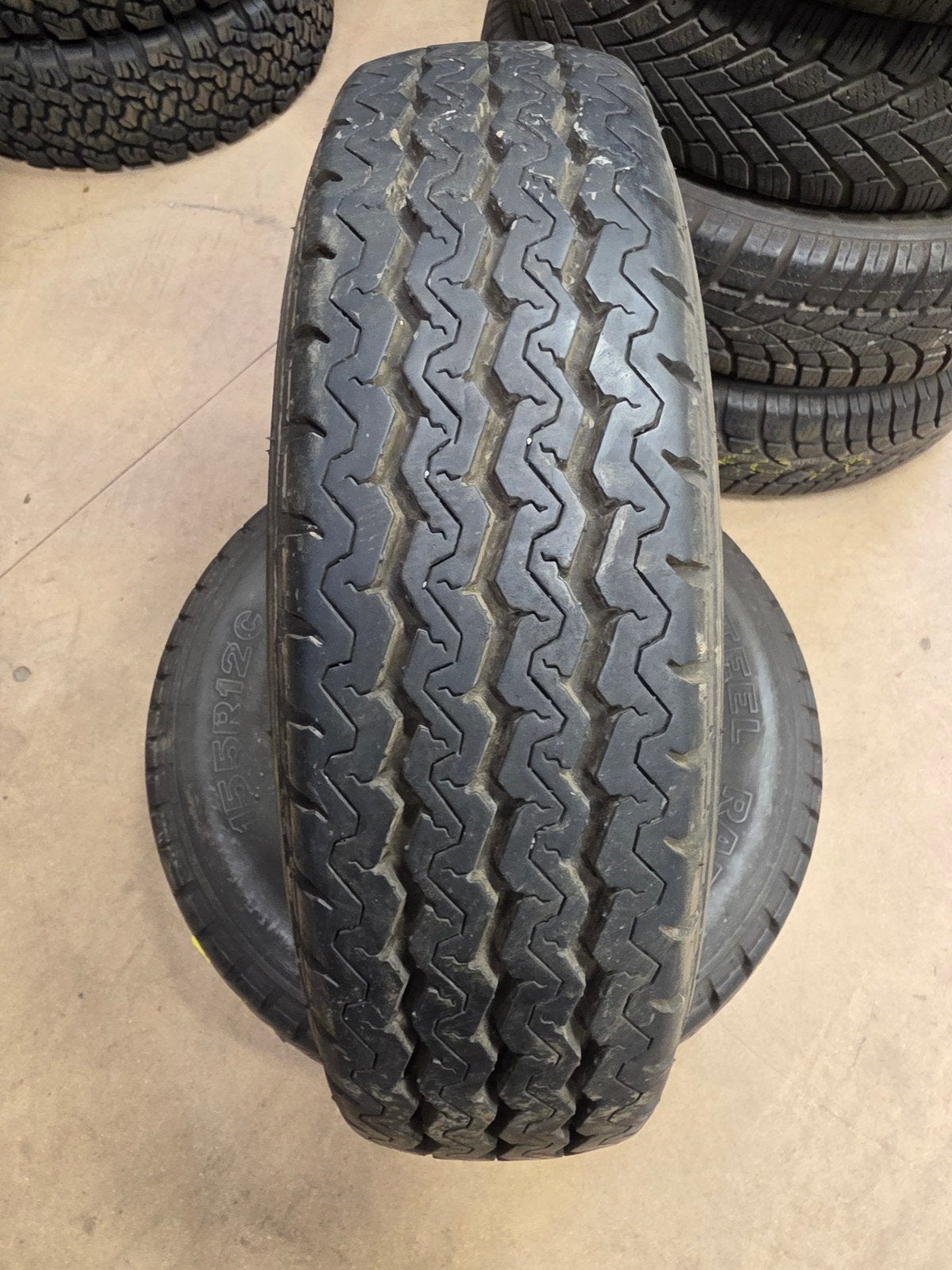 155r12c 30€ par pièce avec montage de pneus usagés, Enlèvement ou Envoi