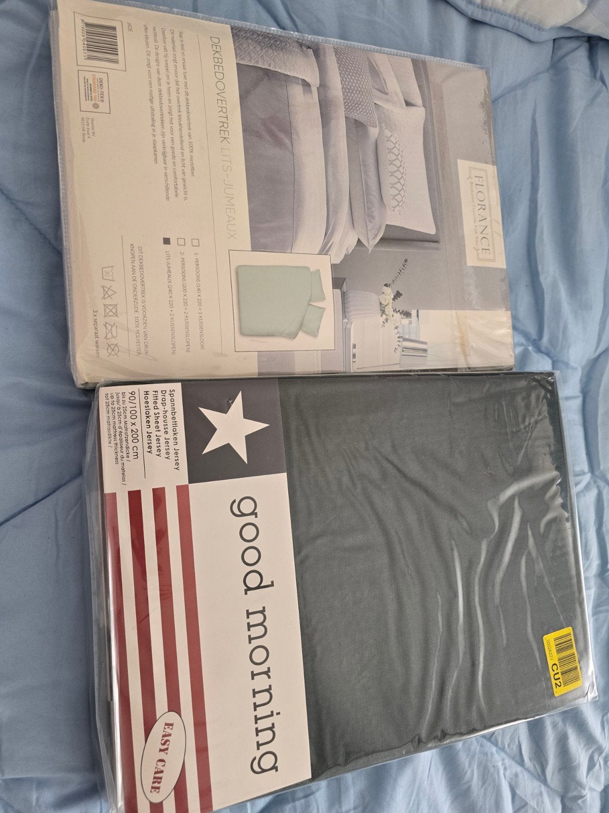 Draps de housse en de couette, Maison & Meubles, Neuf, Housse de couette, Deux personnes, Vert