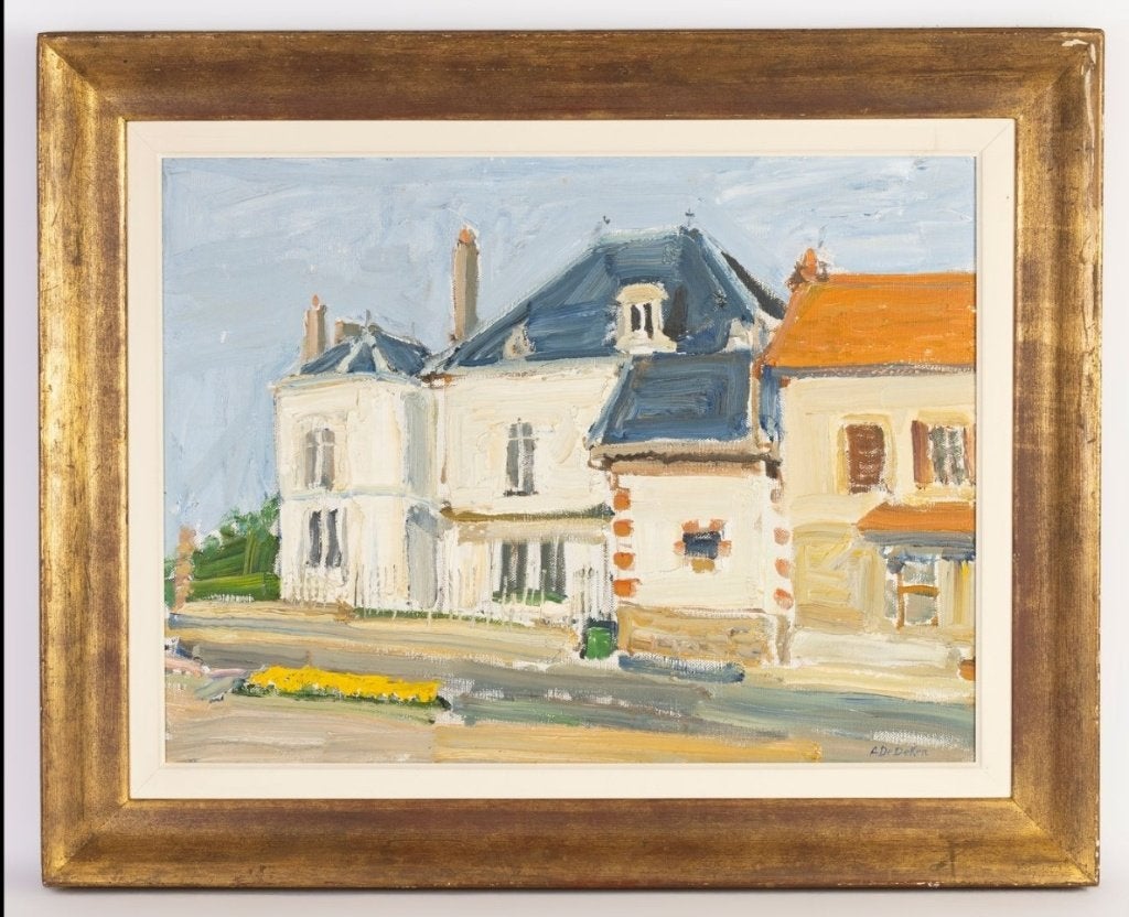 Schilderij op doek, gesigneerd A. De Deken, Antiek en Kunst, Ophalen, Gesigneerd, Doek