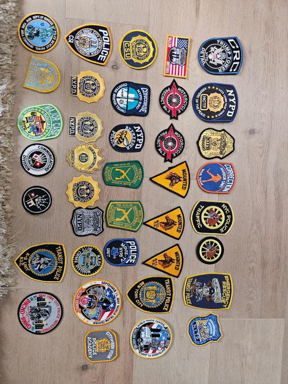 NYPD PATCHES, Verzamelen, Militaria | Tweede Wereldoorlog, Ophalen of Verzenden, Overige soorten, Embleem of Badge