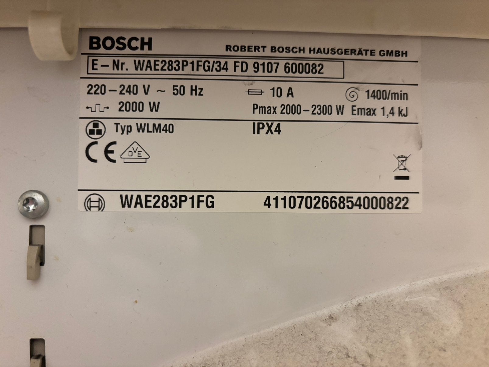 Bosch wasmachine onderdelen, Elektronische apparatuur, Ophalen of Verzenden, Gebruikt