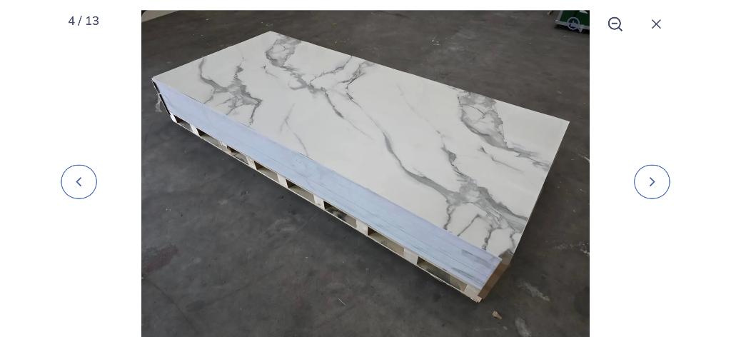 Panneau mural en marbre blanc en PVC mat, Enlèvement, Neuf, Blanc, Panneau mural