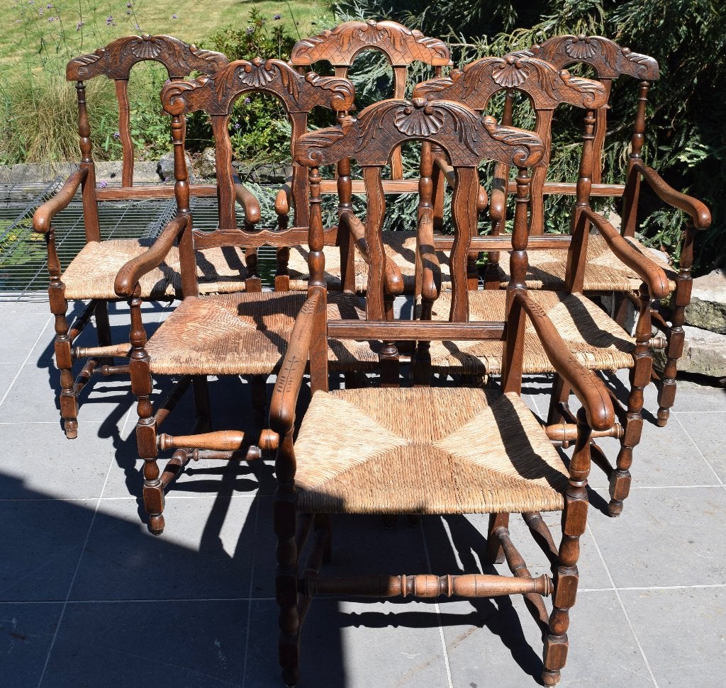 Lot de 6 chaises-fauteuils, Enlèvement