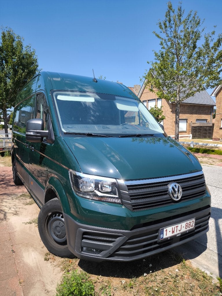 VW Crafter 180pk bj 09/2019 48000km Nwe batterij, Autos, Camionnettes & Utilitaires, 3000 kg, Aide au démarrage en côte, 3 places