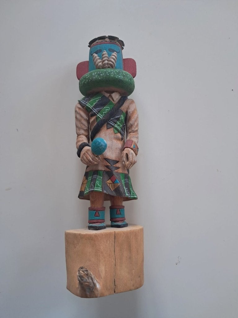 Hopi Kasau Taka Katsina / Kachina – Old Oraibi Arizona, Houtsnijwerk, Ophalen of Verzenden, 20 - 50 cm, Hout