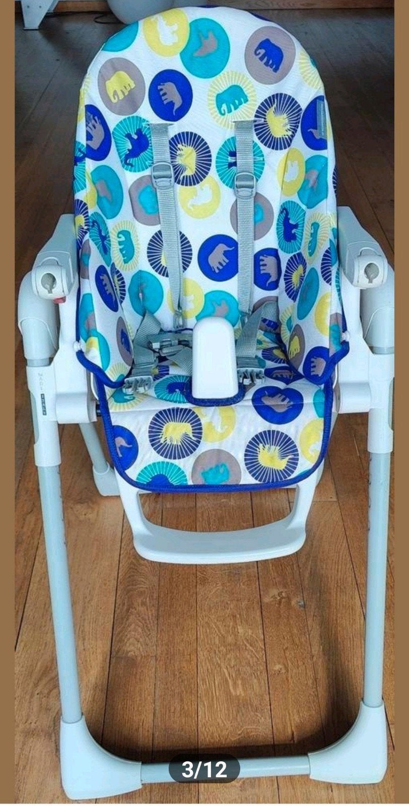 Kinderstoel Peg Perego met gloednieuwe hoes (Nieuwstaat!), Kinderen en Baby's, Wipstoeltjes, Verstelbaar, Wipstoel, Zo goed als nieuw