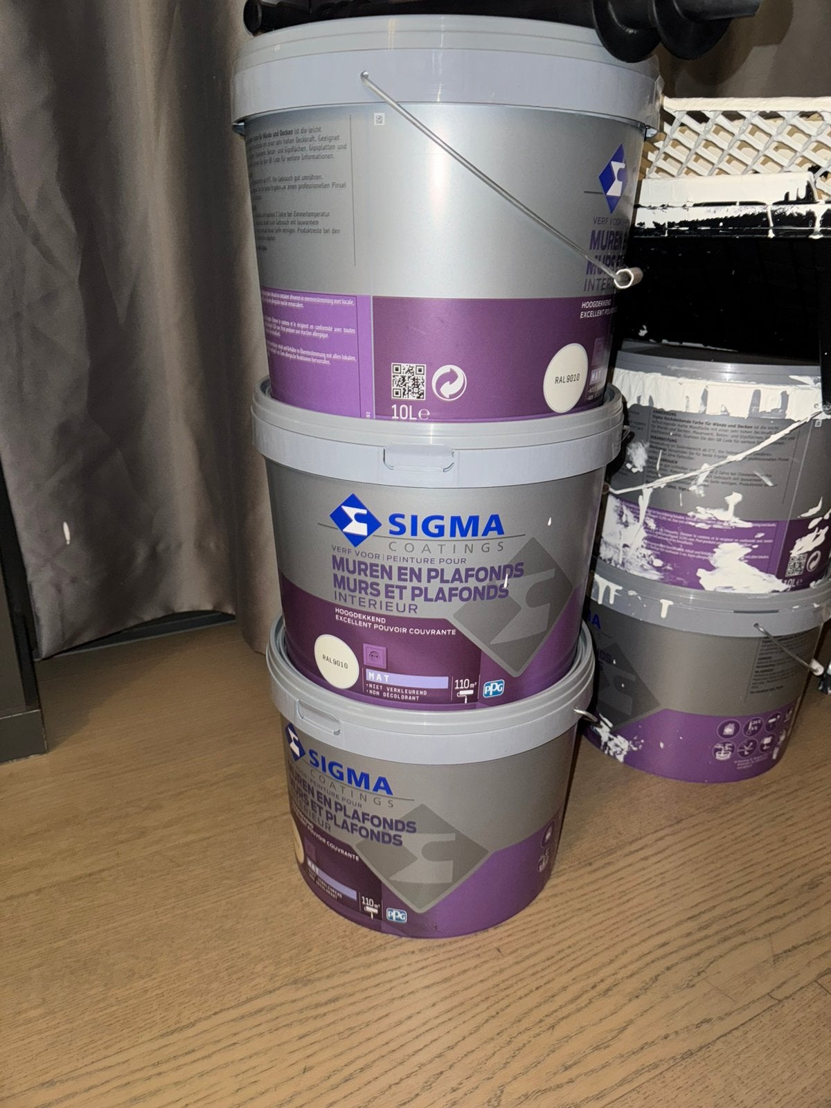 Sigma muurverf – 30 liter, Bricolage & Construction, Enlèvement, Comme neuf, Blanc