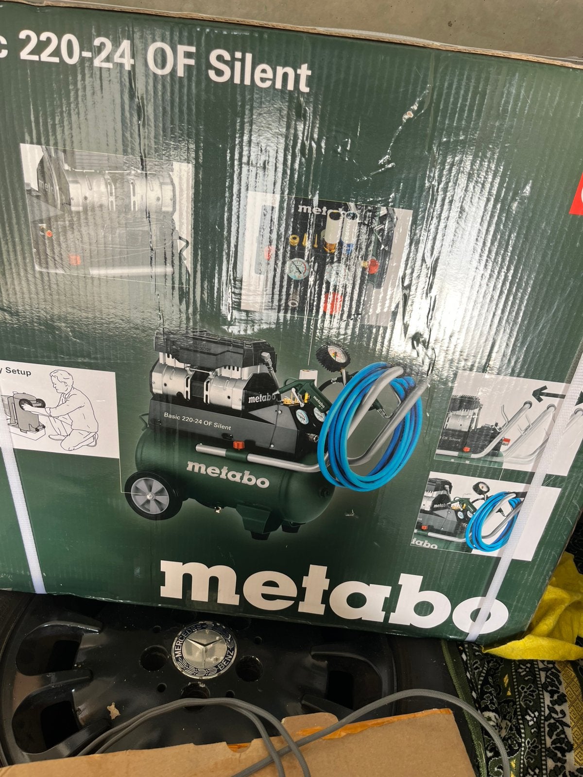 Metabo Basic 220-24 OF Silent compressor, Ophalen, Nieuw