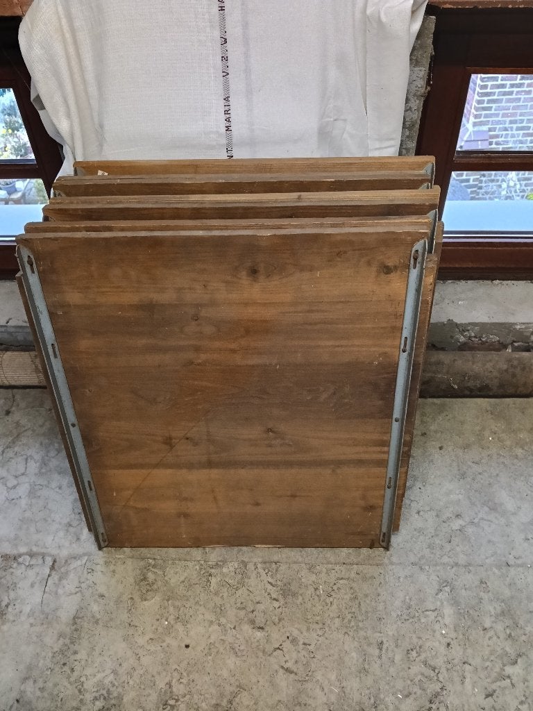 7 houten legplanken Bruynzeel, 60cm x 67cm diep, Enlèvement, Utilisé, Étagère, Bois
