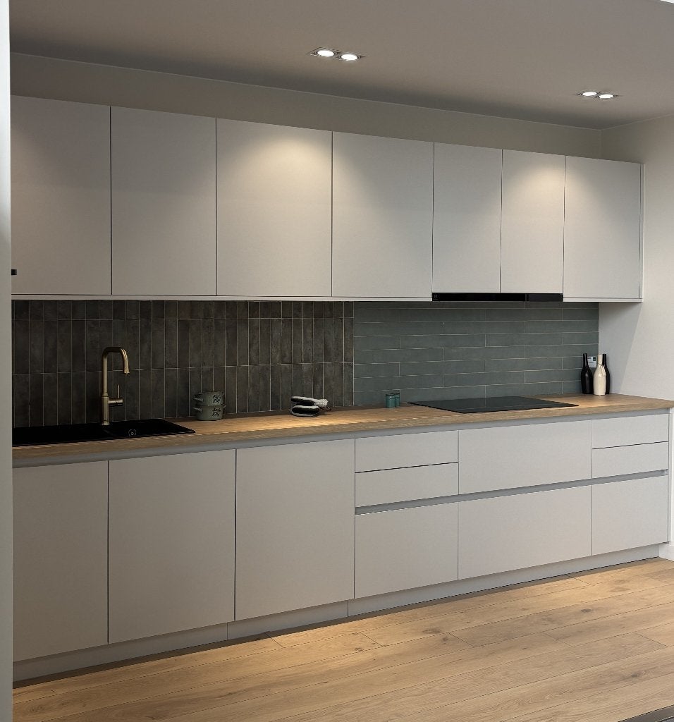 greeploze keuken, Huis en Inrichting, Ophalen, Wit, Hoekkeuken, Nieuw