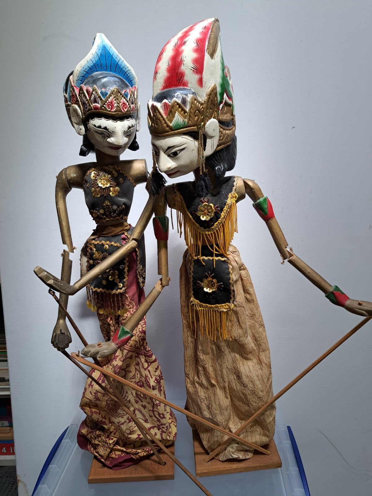 Indonesische Wayang Golek marjonetten poppen, Ophalen