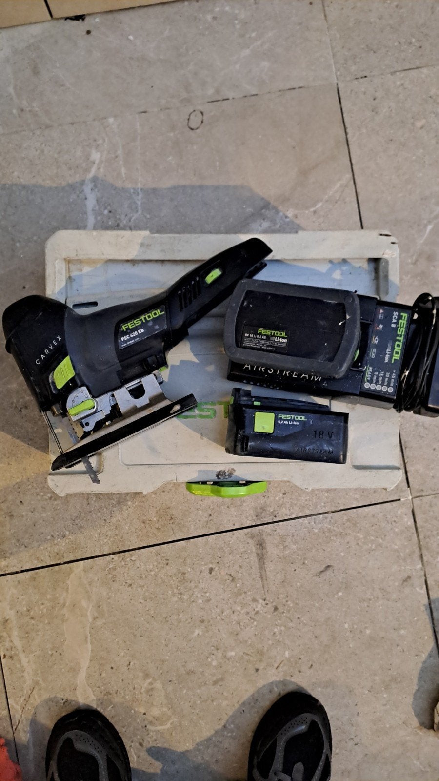 Scie sauteuse FESTOOL CARVEX PSC 420 EB – 18V – Complète, Ophalen