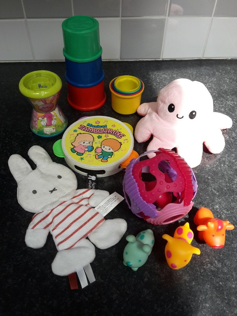 Set speeltjes voor de allerkleinsten, alles samen voor 6 Eur, Ophalen of Verzenden, Zo goed als nieuw