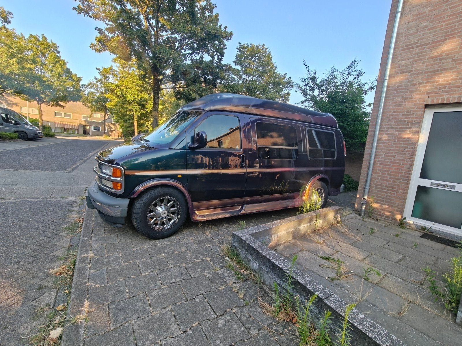 Chevrolet express chevy van lpg, Auto's, Chevrolet, 3010 kg, Particulier, Zilver of Grijs, Te koop