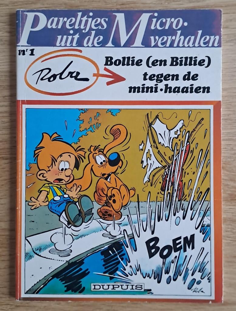 1 - Bollie en Billie tegen de mini haaien (mini-verhalen), Boeken, Stripverhalen, Gelezen, Eén stripboek, Ophalen of Verzenden