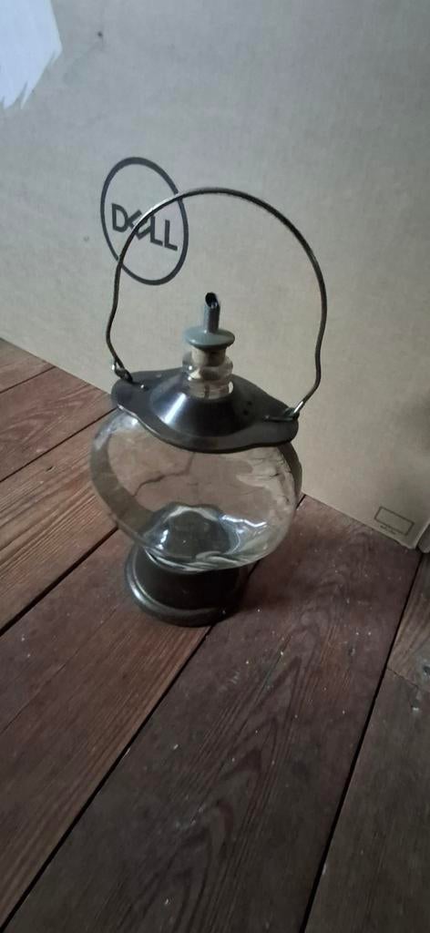 Olie lamp antiek, Antiek en Kunst, Ophalen of Verzenden