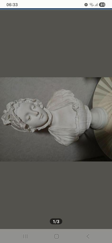 Lévy G., een buste van een meisje, H 55 cm, Antiek en Kunst, Ophalen of Verzenden