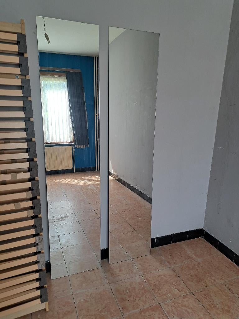 2 lattenbodems 80cm alsook 2 spiegels, Huis en Inrichting, Ophalen, Gebruikt, 80 cm, Bedbodem