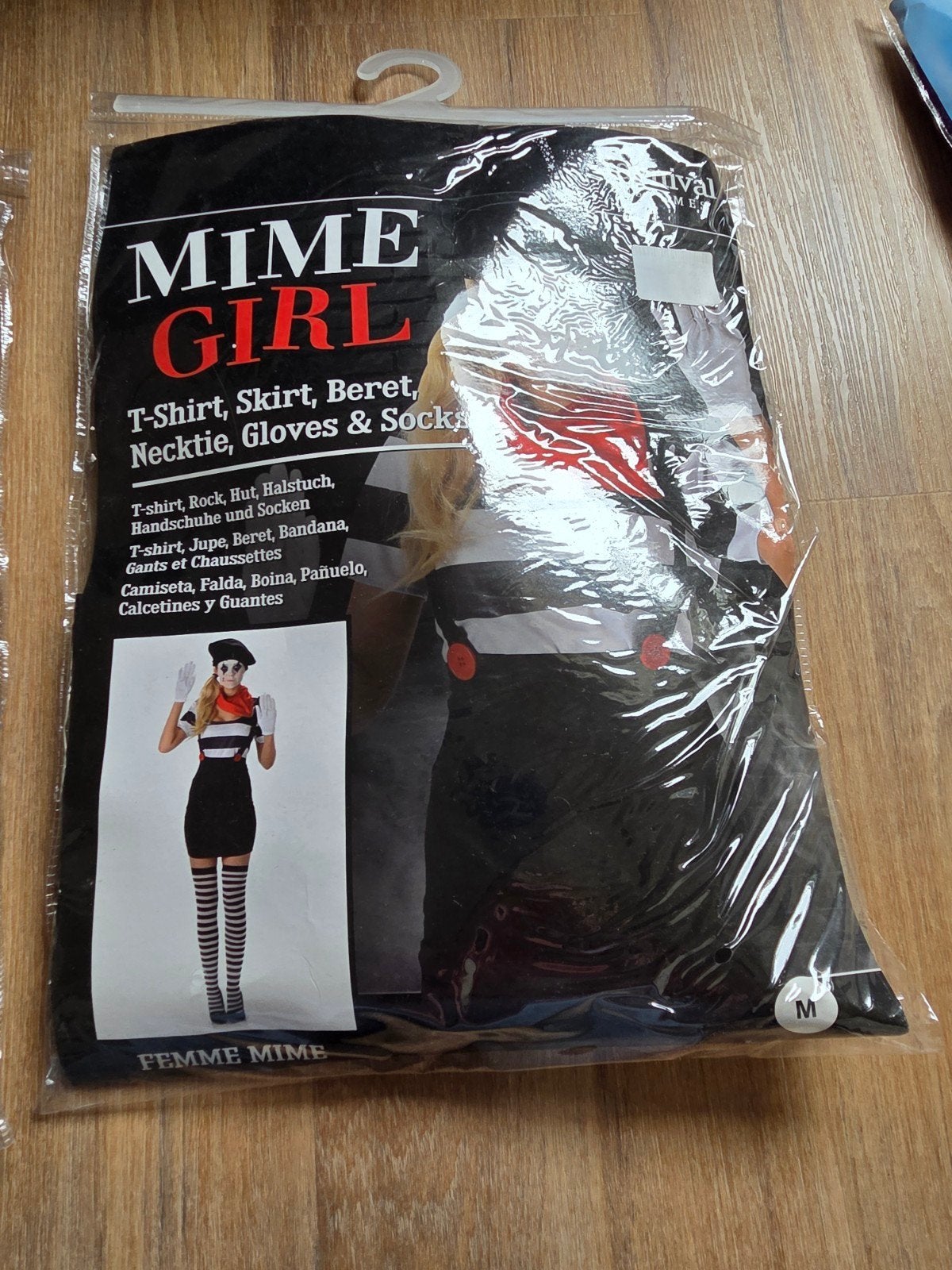 Mime Girl M, Kleding | Dames, Carnavalskleding en Feestkleding, Ophalen, Zo goed als nieuw, Maat 38/40 (M), Kleding