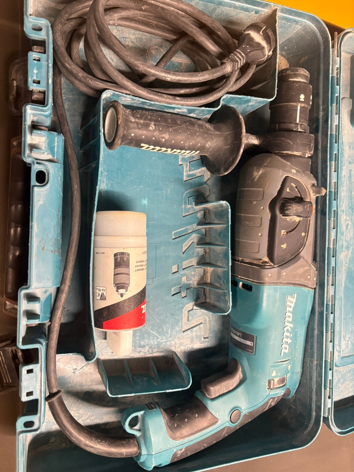 Makita HR2470FT combihamer SDS+ 24mm, met koffer, Ophalen, Gebruikt