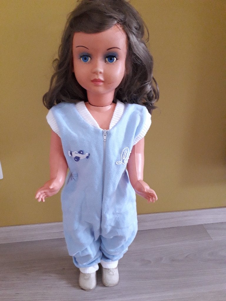 Antieke pop (70 cm), Collections, Poupées, Enlèvement, Comme neuf, Poupée