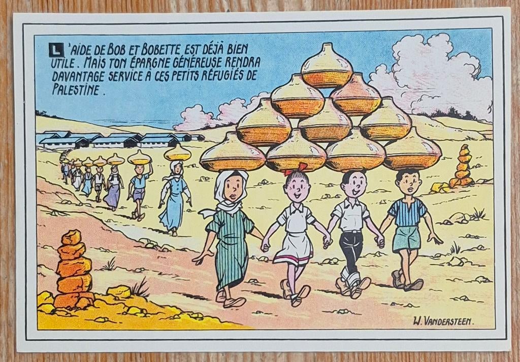 Bob et Bobette carte postale Appel de Noël 1968 Vandersteen, Verzamelen, Ophalen of Verzenden, Suske en Wiske, Zo goed als nieuw