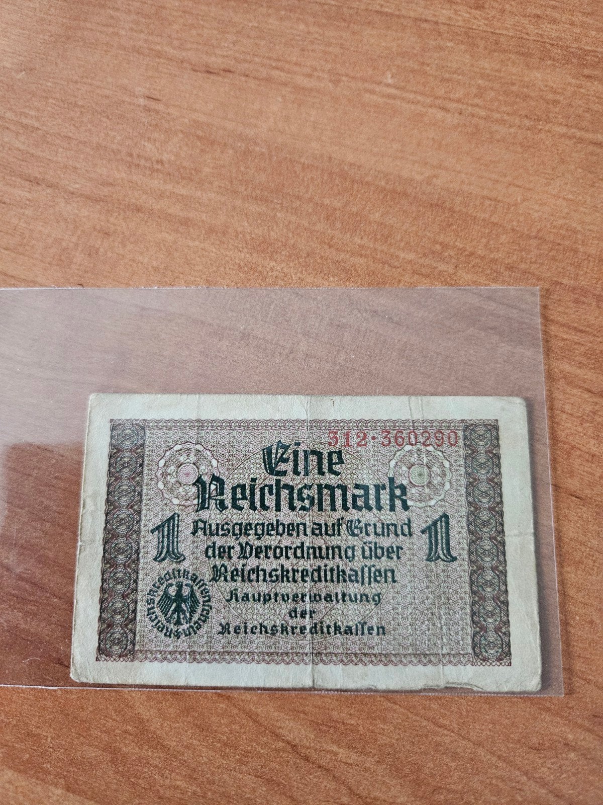 1 Reichsmark Duitsland WWII, Postzegels en Munten, Ophalen of Verzenden, Duitsland, Los biljet