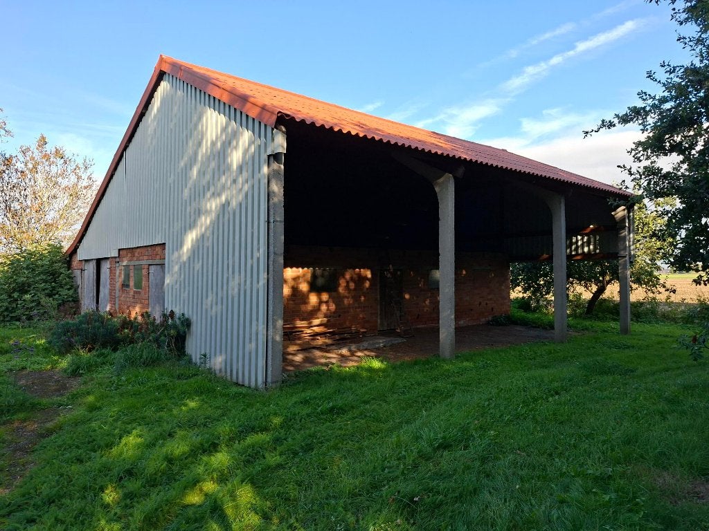 schuur - overkapping - dakpanelen, Ophalen, Gebruikt, Steen of Klei, 15 m² of meer