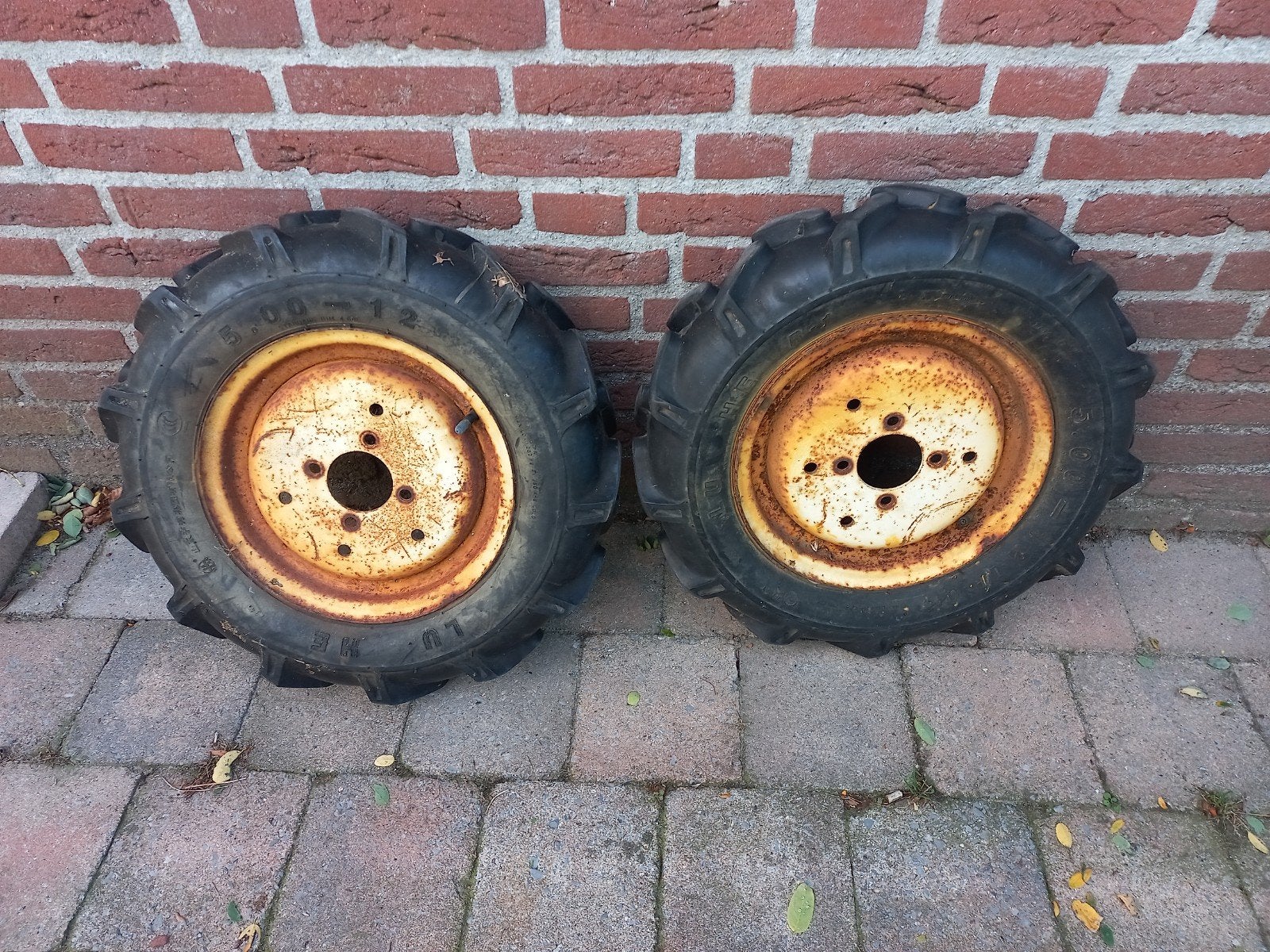 minitractor voorbanden met velg 5.00 12 kubota iseki, Zakelijke goederen, Ophalen