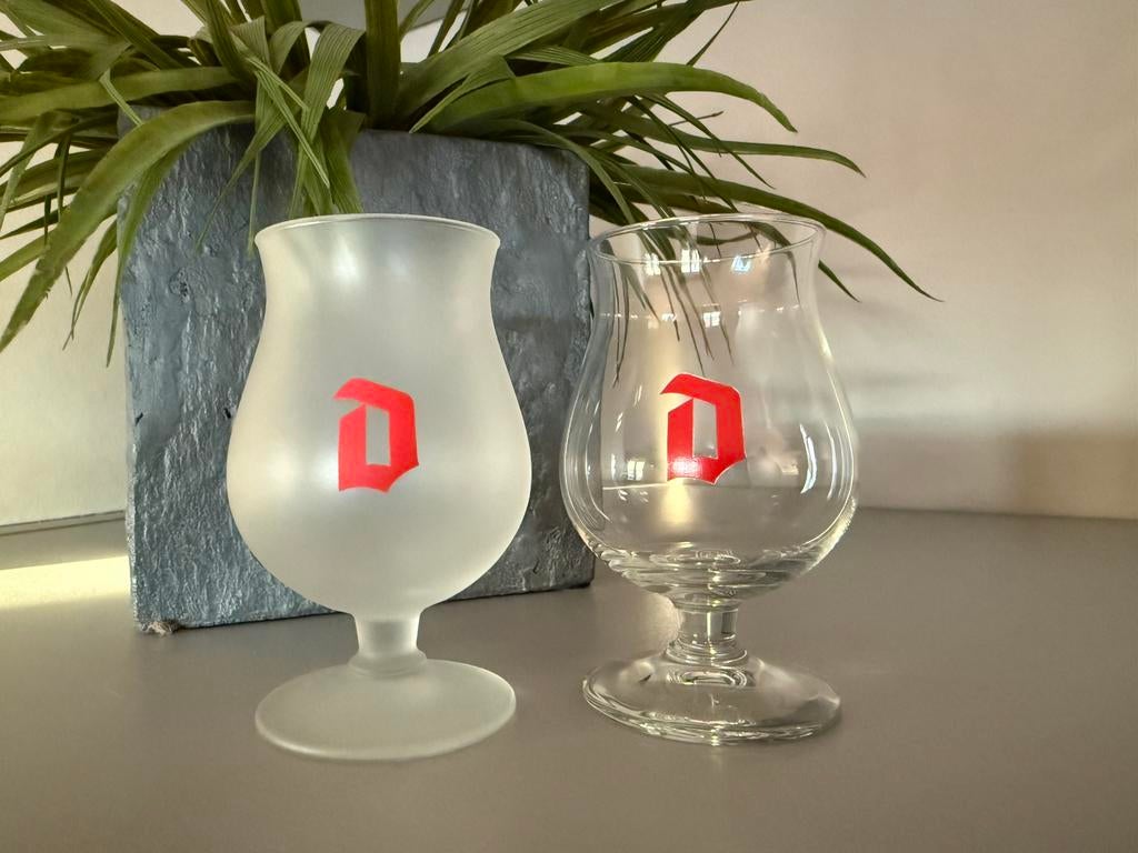 Duvel 2mini glaasjes mogen de verzameling verlaten, Ophalen of Verzenden, Zo goed als nieuw