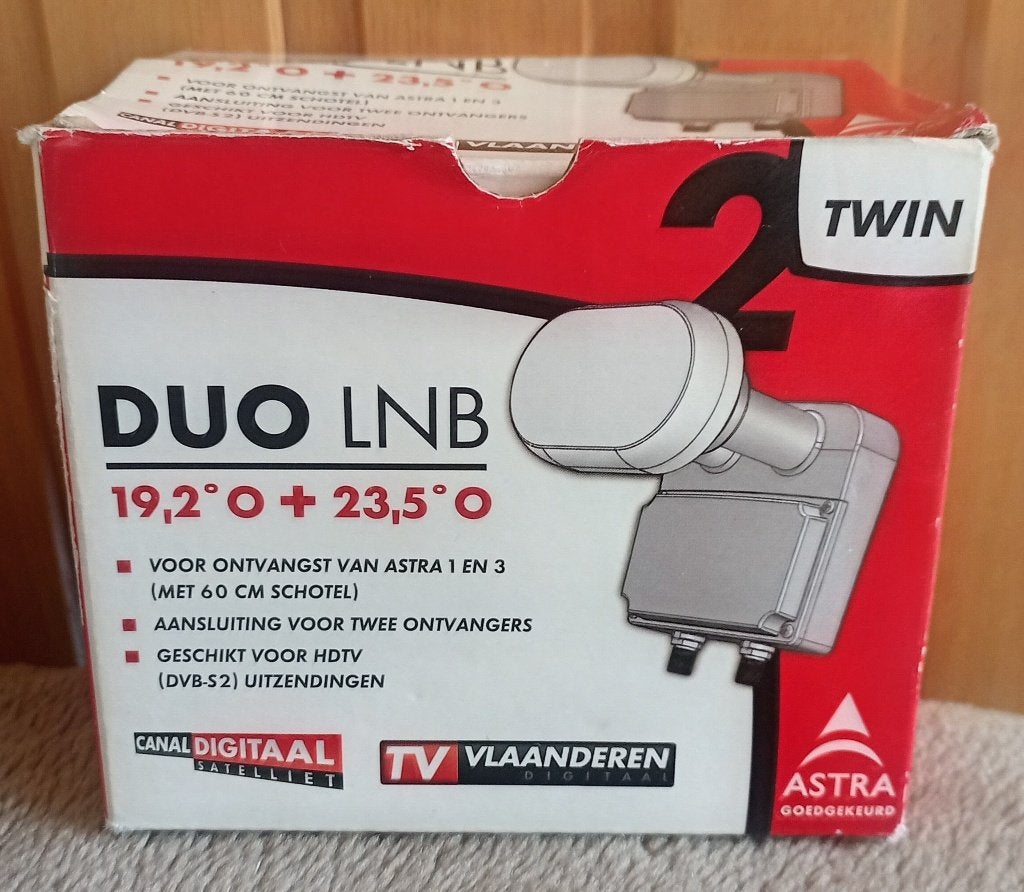 DUO LNB satelliet, TV, Hi-fi & Vidéo, Antennes paroboliques, Enlèvement, Utilisé, Accessoires d'antenne (parabolique), Autres marques
