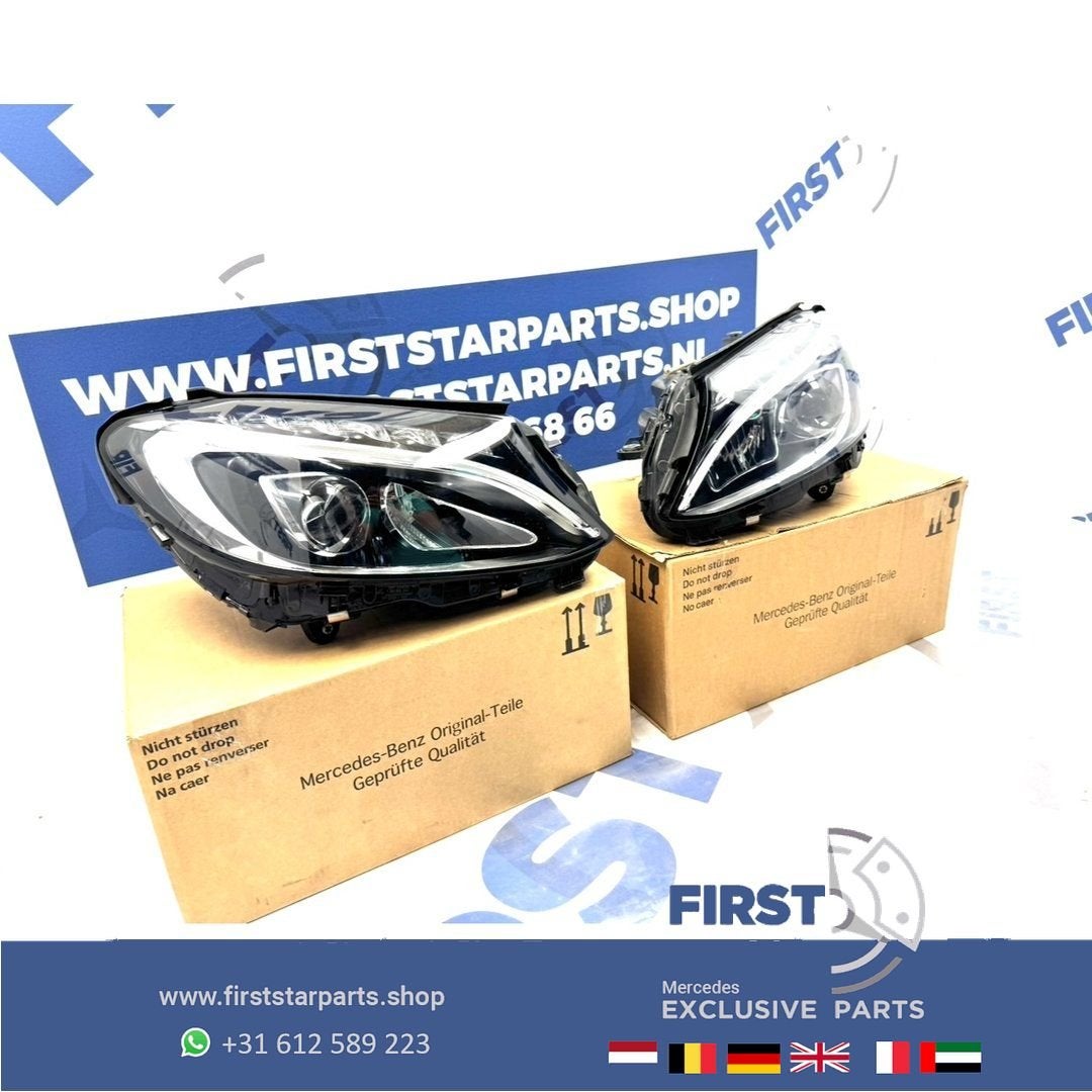 W205 LED HIGH PERFORMANCE Koplamp SET Mercedes C Klasse ORIG, Utilisé, -, -, Enlèvement ou Envoi