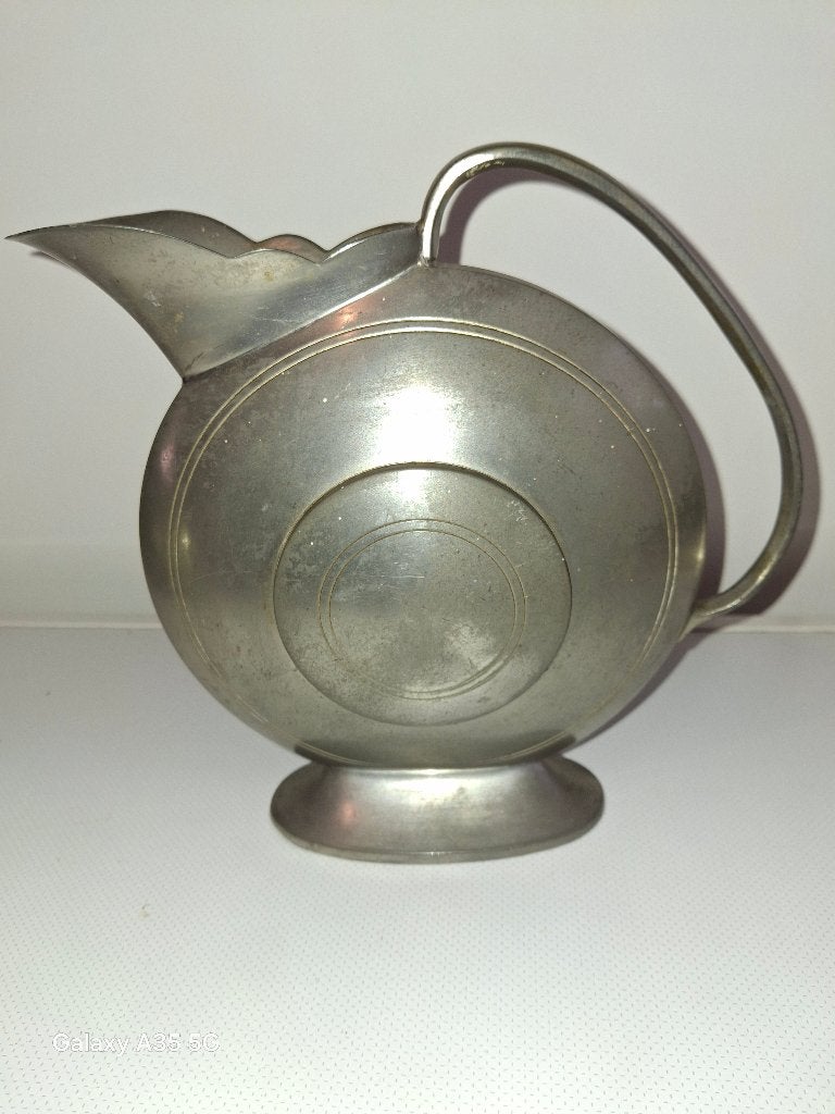 Ancienne cruche à vin en étain Modèle rare Made in Holland, Enlèvement ou Envoi