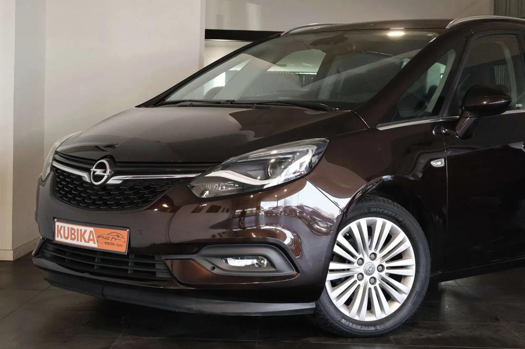 Opel Zafira Tourer Zafira 1.4 Turbo Navi CruiseC Camera Gara, Auto's, 4 cilinders, Bruin, Leder, Bedrijf