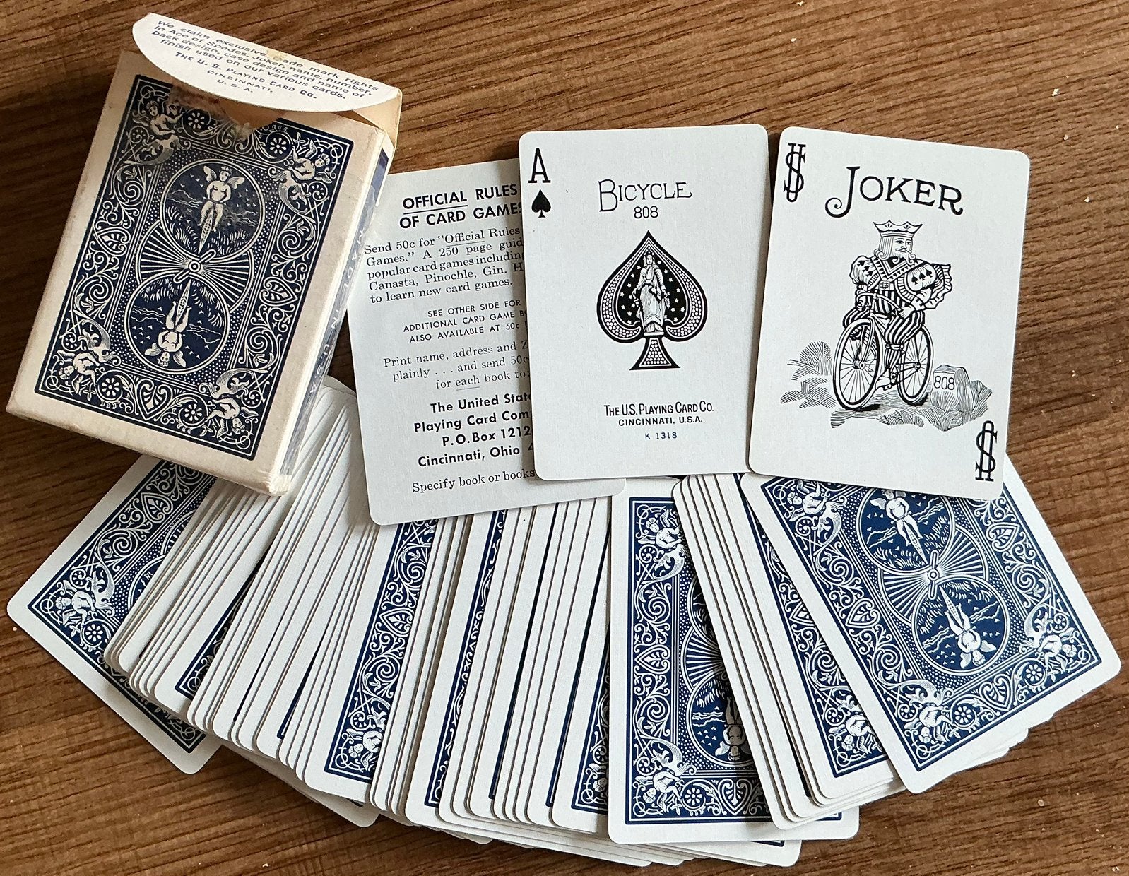 Ancien jeu de cartes de vélo, Collections, Enlèvement ou Envoi, Comme neuf, Carte(s) à jouer
