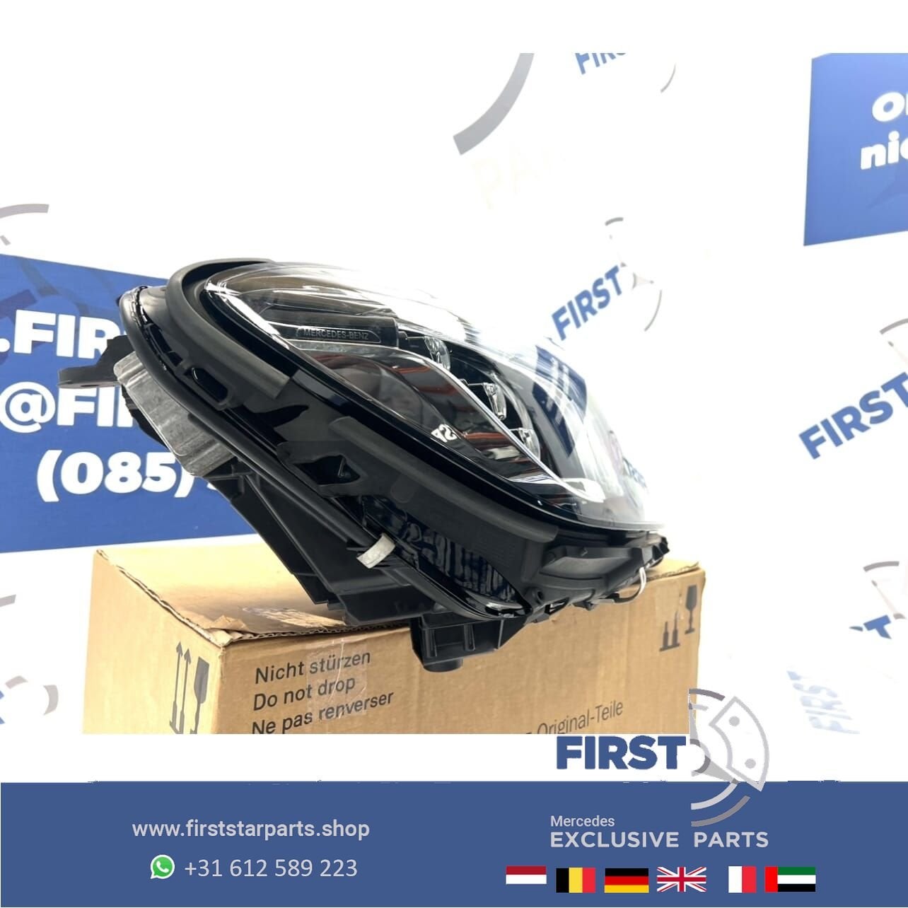 W222 S KLASSE KOPLAMP RECHTS FACELIFT MULTIBEAM LAMP A222906, Auto-onderdelen, Gebruikt, -, Ophalen of Verzenden, -