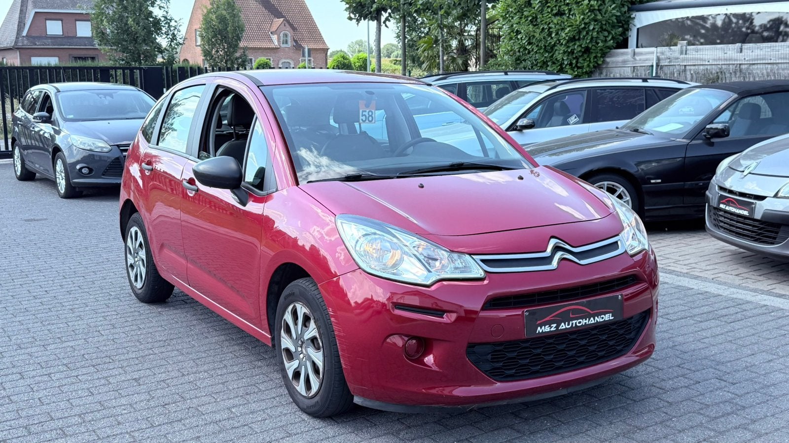 Citroen C3 1.0i benzine * 2014 * 122.000 km *, Autos, Citroën, Rouge, Euro 5, Achat, Entreprise