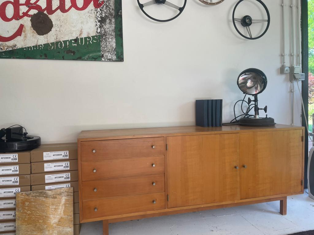 Vintage commode, lage lange kast, Huis en Inrichting, Kasten | Dressoirs, Ophalen, Zo goed als nieuw