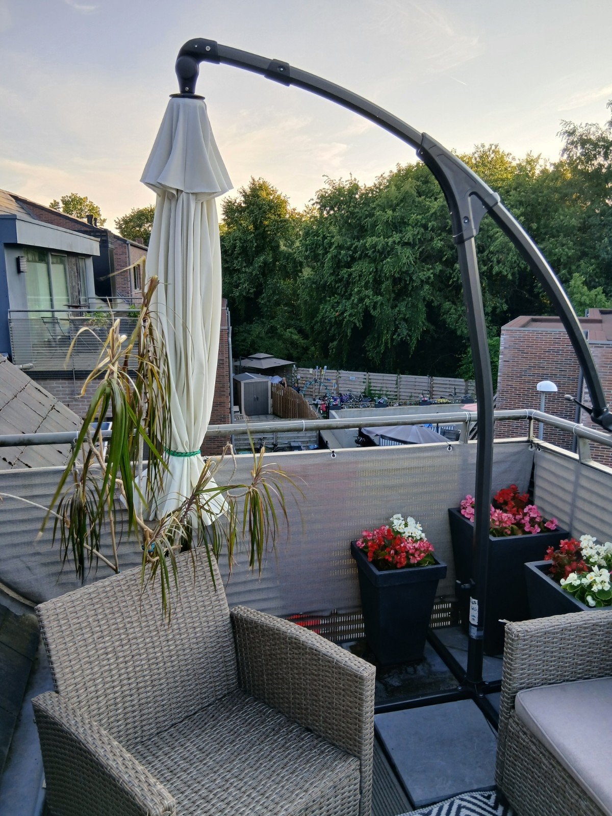 Zweefparasol, Tuin en Terras, Parasols, Ophalen, Zweefparasol